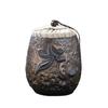Retro Vintage Ceramic Tea Jar Creative Sealed Tea Storage Jar Organizer Small Tea Box Chinese Style Home Kitchen Storage Tool