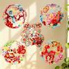 Year of Horse 2026 New Year Window Stickers PVC Flat Festival Stickers Party Display Window