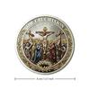 1Pz La Crocifissione La Resurrezione Moneta Commemorativa Collezionabile Religioso Getone Souvenir Regali per le Feste