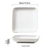 Abay Japanese Ceramic Square Grill Plates, Set of 3