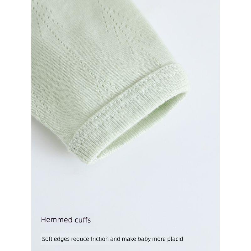 Baby Romper Spring and Autumn Style Pure Cotton Breathable Jacquard Baby Jumpsuit Onesie Home Wear