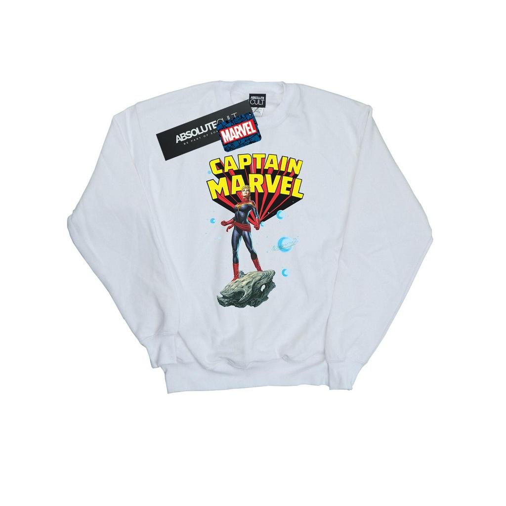 Marvel Womens/Ladies Captain Marvel Space Pose Sweatshirt