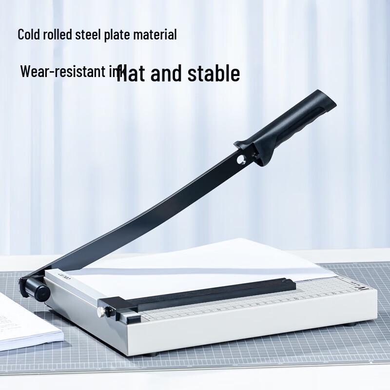 Deli Manual Steel A4 Paper Cutter Guillotine Trimmer CN Plug (adapter Included)