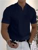 Men's 2023 Summer V-Neck Fitness T-Shirt - Elastic Cotton Short Sleeve