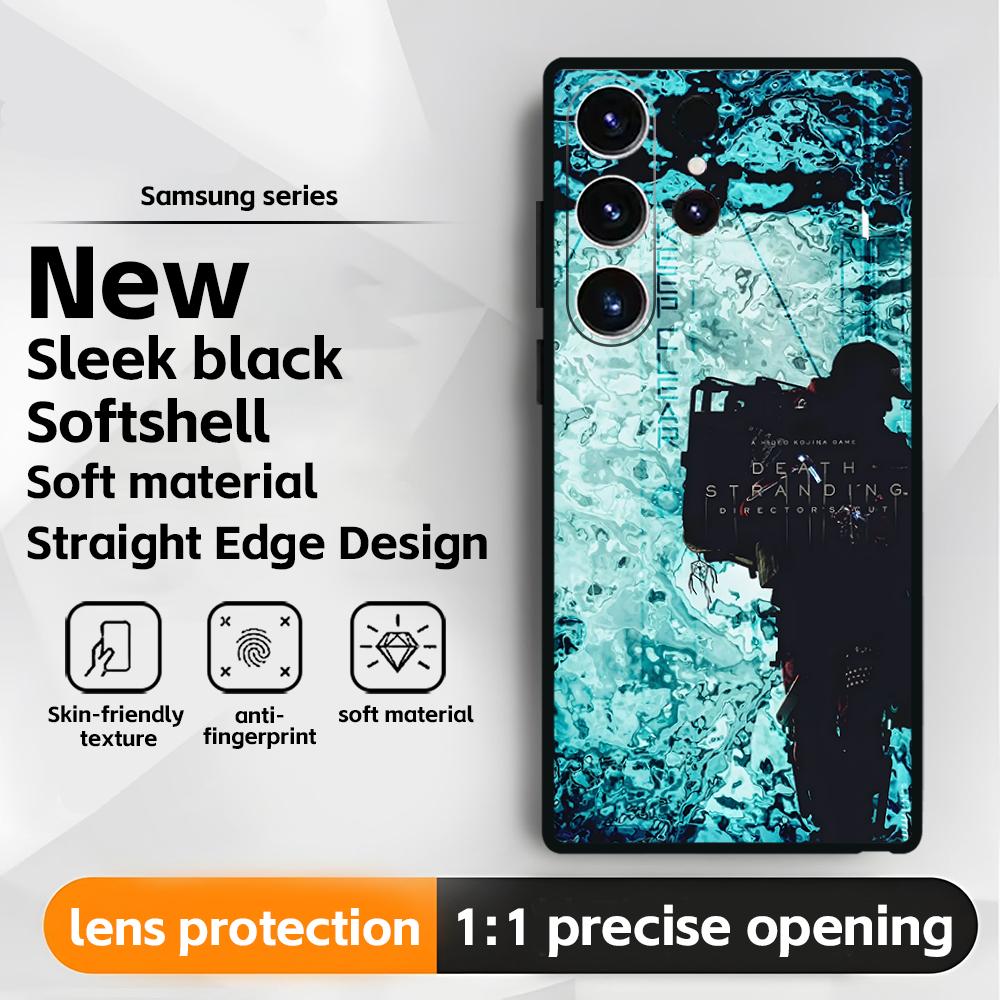 hot game D-Death S-Stranding Phone Case For Samsung Galaxy S25 S24 S23 S22 S21 S20 Plus Ultra Note20 Soft Black