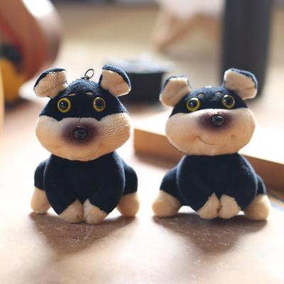 Cute Cute Bee Dog Small Pendant Plush Toy Doll Puppy Bag Hanging Decoration Keychain Doll Doll