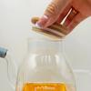 Kitchen Large Capacity Oil Bottle Soy Sauce Seasoning Bottle High Temperature Resistant Material With Bamboo Cover