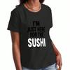 Sushi Lover Wounisex's Cotton T Shirt, Premium Cotton Print, Durable And Casual Fashion. Just A Girl Who Loves Sushi Graphic Tee, Comfortable And Styl