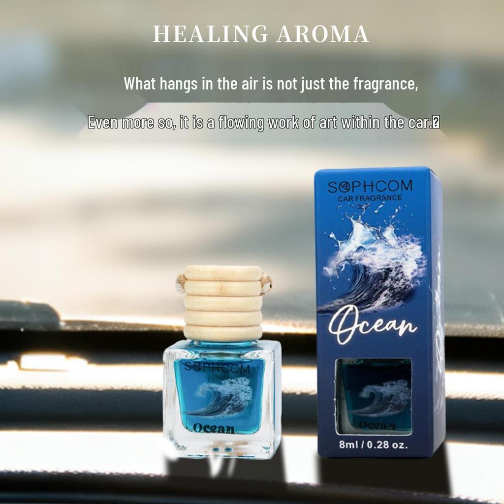 Long-lasting Car Air Freshener Pendant: Essential Oil Hanging Ornament for Interior Decoration