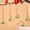 Good Luck Brass Bell Ornaments – Red String Hanging Bells for CNY, Garden & Window Decor