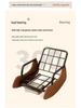 Nordic Rocking Recliner: Comfortable Single Lounge Chair for Living Room, Bedroom, Patio, or Balcony.