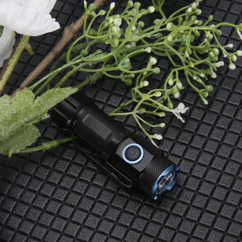 Zoom White Beam Light Long Distance Mini Flashlight Type-C Usb Rechargeable Portable Pocket Torch Home Outdoor 16340 Battery