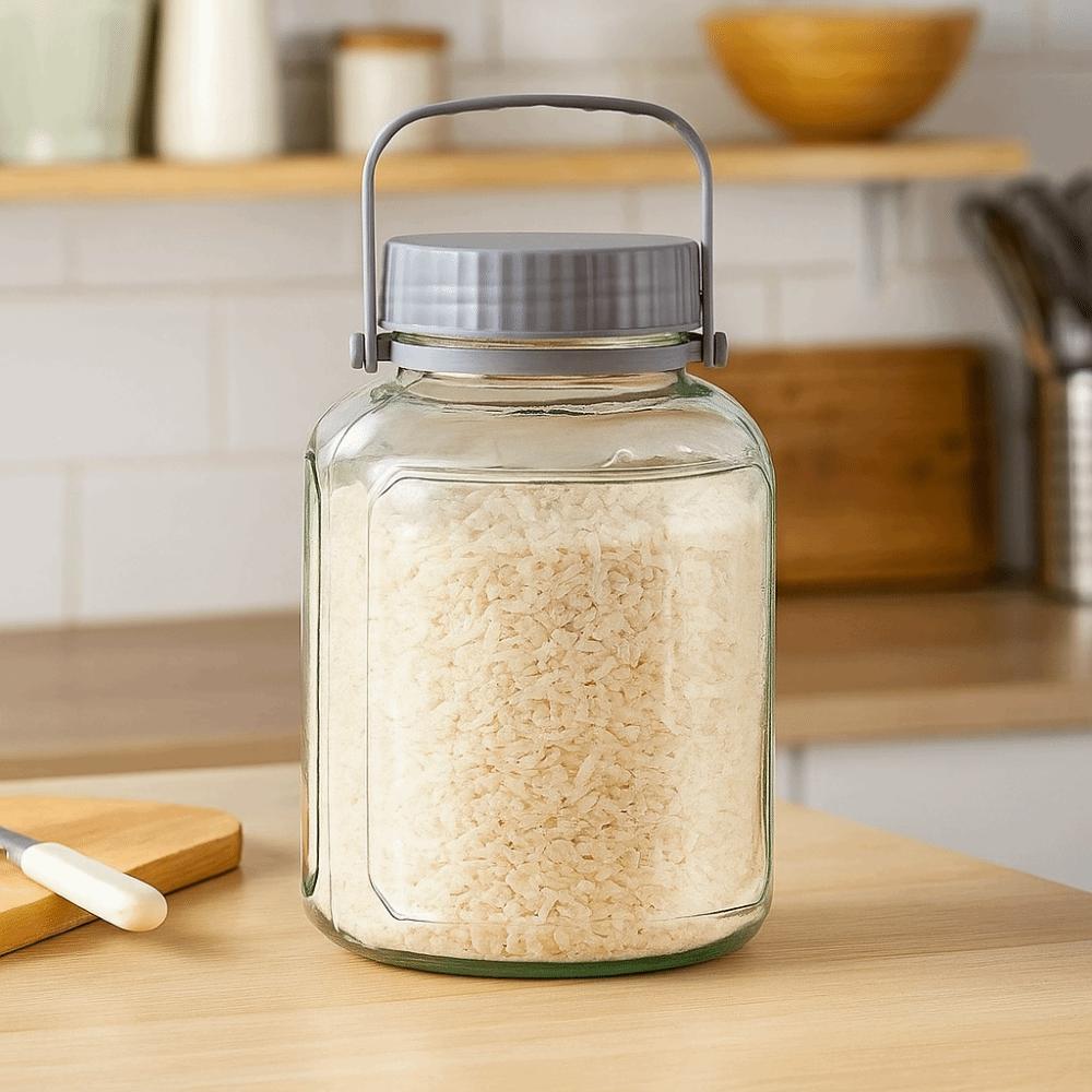 Glass Material Glass Fermentation Jar Sealable Glass Bottle Food Ade Sed Container  Plum Wine
