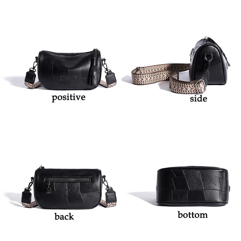 Trendy Designer Women's Handbag High Quality Soft Leather Female Messenger Bag Retro Minimalist Girl Shopping Bags Wallet