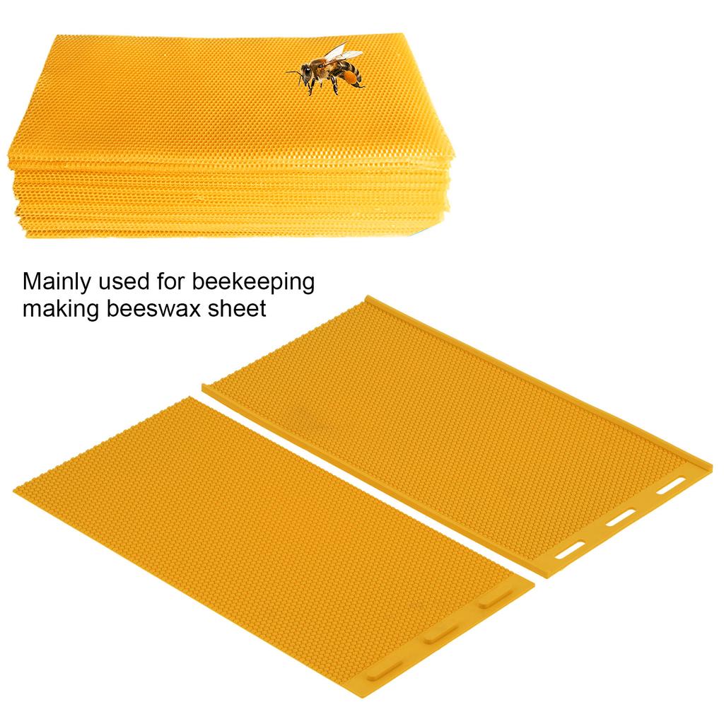 5,4mm Bienenwachs Pressform DIY Gummiwaben Wabenbodenblatt Imkerei Zubehör Gelbes Bienenwachsblatt Bienenwachs Presspräger