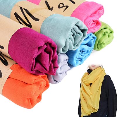 Women Native Style Windproof Scarf Shawls Wraps Solid Color Cotton Warm Scarves Winter Spring Gift