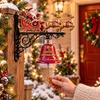 Power-Free Santa Claus Wall Bell Reindeer 3D Wall-mounted Bell Christmas Door Bell  Entryway Decor