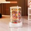 3/4/5-Layer Rotating Jewelry Organizer - Plastic Multi-Tier Storage Box, Transparent Hair Ring Display For Dressing Table