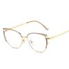 Senior Cat Eye Metal Optical Glasses Women Men Trend Brand Design Computer Eye Protection Blue Light Blocking Eyeglasses