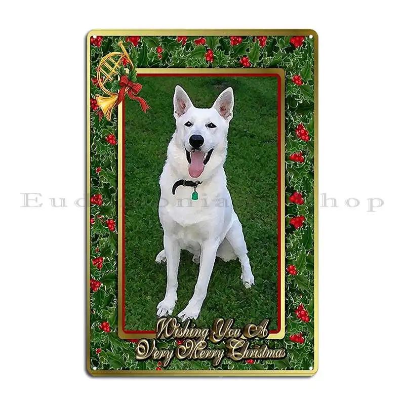 White Shepherd Dog shirt Akbash Dog I Hear You Not Listening Dog Gift Metal Plaque Kitchen Cave Designs Cinema Tin Sign Poster 20x30cm(7.8x11.8inch)