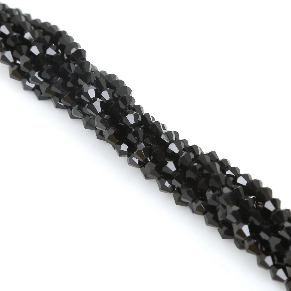 4mm Faceted Rhombus Crystal Beads Glass Beads DIY Handmade Beads Loose Beads Material Hair Jewelry Accessories Beads for Jewelry Making