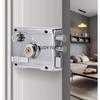 1 Set of Old Style Exterior Door Lock Set Anti-theft Door Lock Indoor Iron Door Lock with A Key Household Hardware Accessories