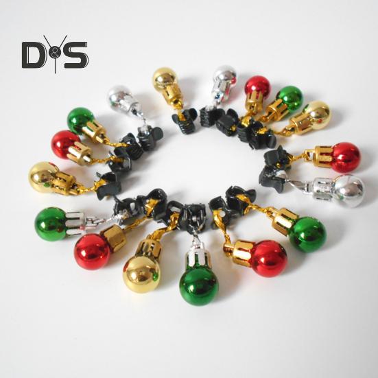 Beard Ornament Christmas Beard Jingle Bell Clip Decoration Plastic Facial Hair Bauble Clips for Holiday Party Decor