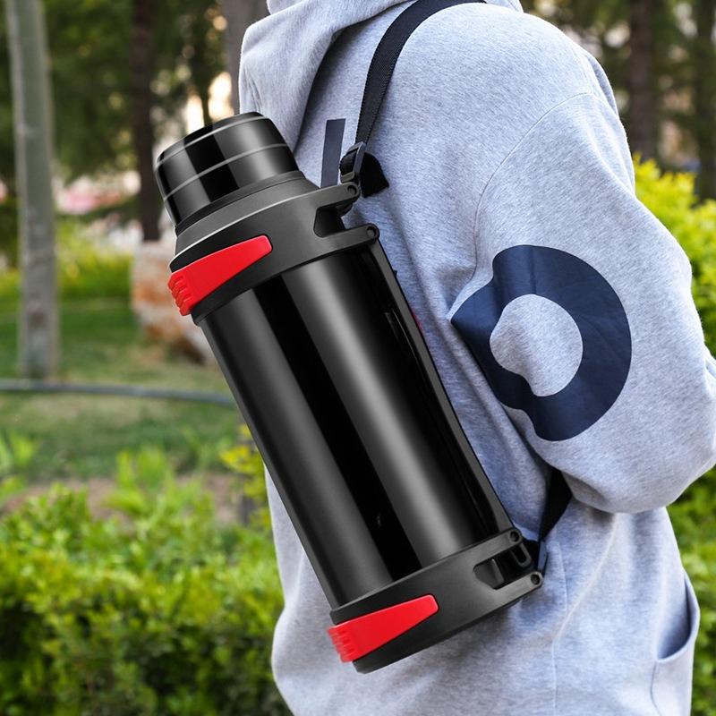 From 1600ml To 4000ml, Stainless Steel Thermos, Large-capacity Thermos Cups for Men and Women, Portable Outdoor Car Water Bottles, Household Thermos