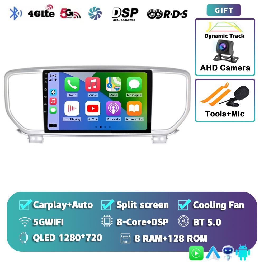 Android 14 Carplay Auto Car Radio For Kia Sportage 4 QL 2018 2019-2022 Multimedia Video Player Navigation GPS 2din DVD 4G Stereo