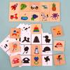 Montessori Early Childhood Teaching Aids Shadow Shape Matching Wooden Puzzles Focus Training Puzzle Toys