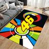 Colorful Number 46 Graphic Carpet Suitable As a Non-slip Mat for the Living Room or Bedroom Sofa