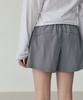 Linte Buckle Shorts Gray