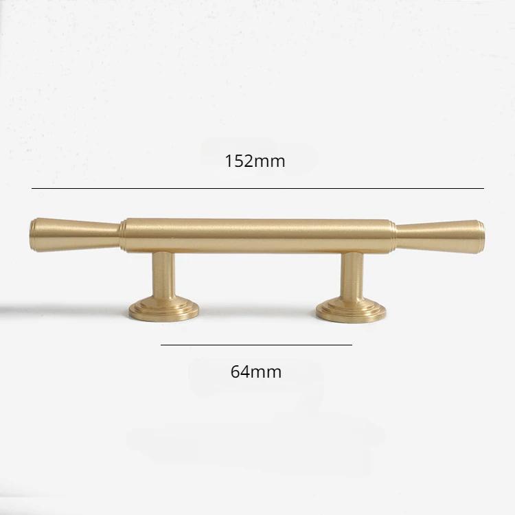 Tinyhob Solid Brass Handle Kitchen Cabinet Door Handles Drawer Pulls  T Bar Bedroom Knobs Wardrobe Decor Furniture Hardware