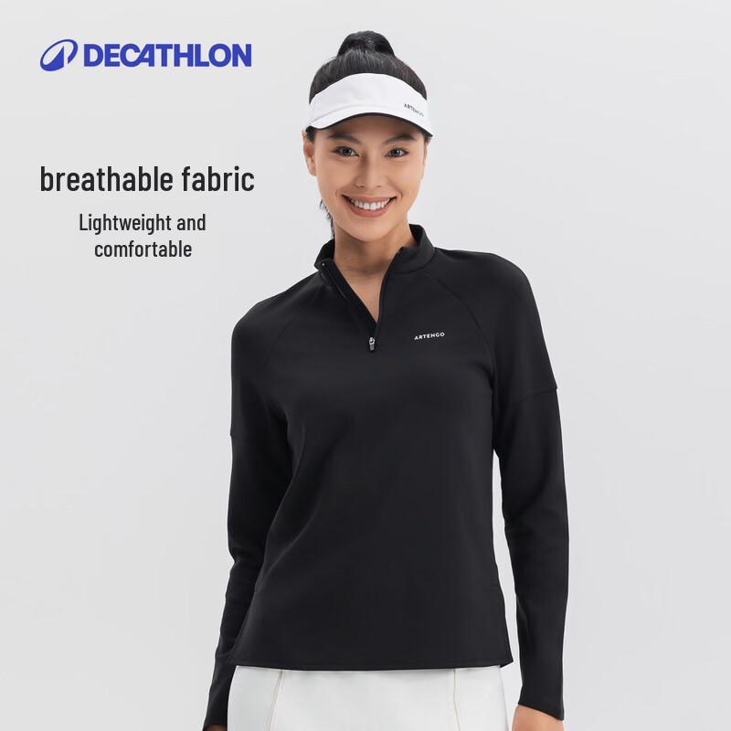 

Женский фитнес-топ Decathlon с длинным рукавом, быстросохнущий 40