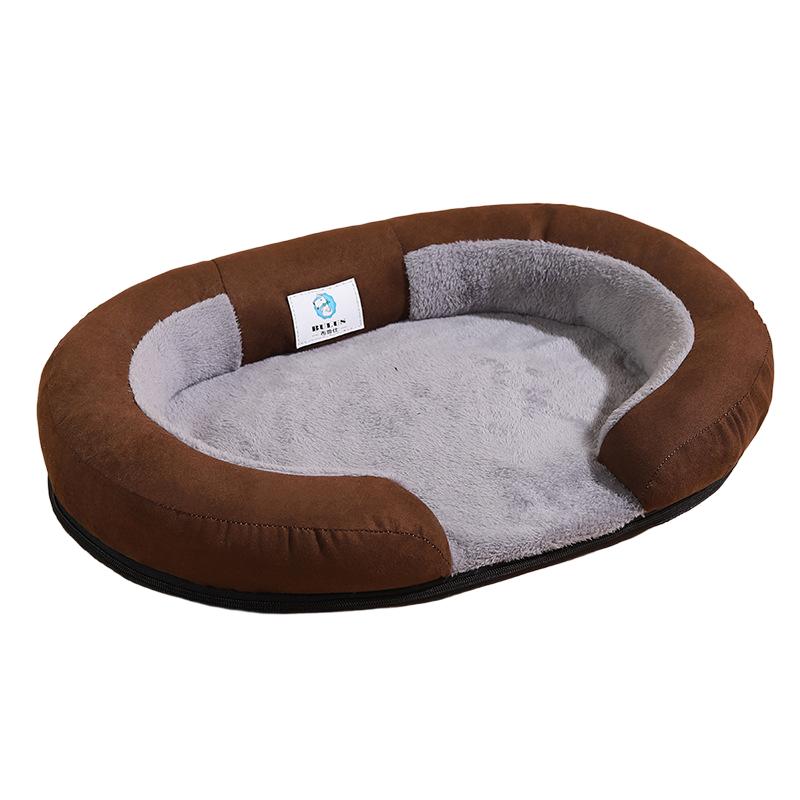 Pet House Bed Four Seasons Cat Dog Bed Warm Removable Cover Washable Pet Shelter Oval Opening Pet Nest Indoor Outdoor Pet Mat