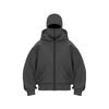 Men's Double Hat Fleece Sweater Hoodie, Solid Color Pullover, Solid Color Hoodie with Zippered Front for Daily Wear (Autumn/Winter)