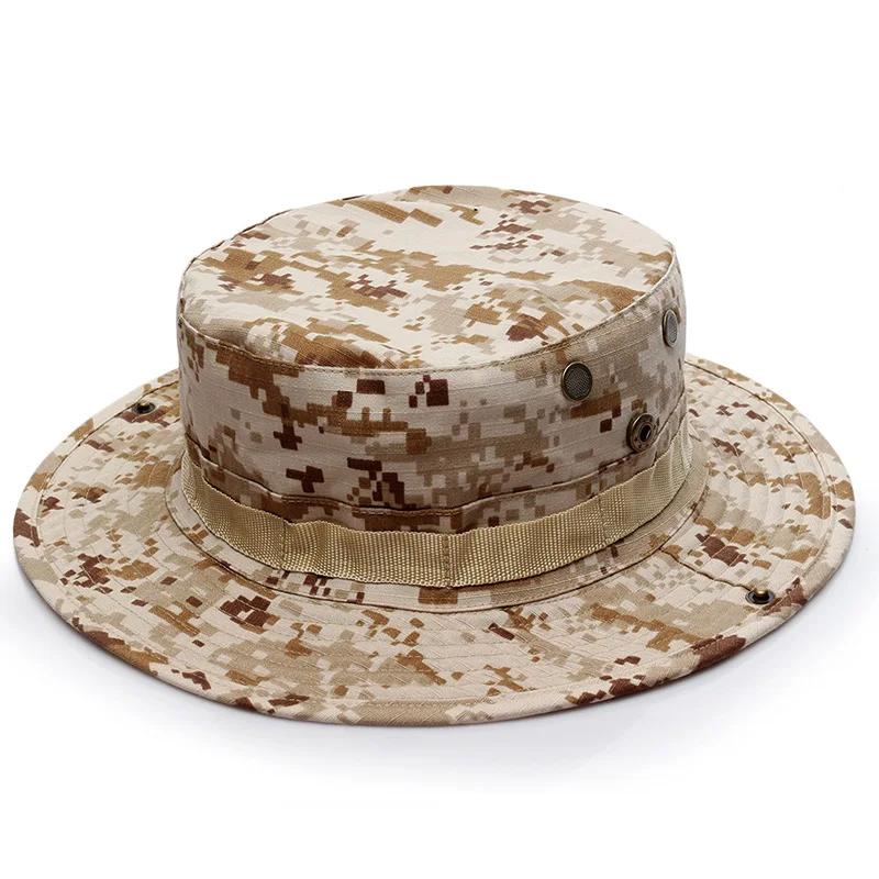 Outdoor Eimerhut Camouflage Boonie Hut Verdickt Fischerhut Airsoft Jagd Wandern Klettern Camping Hüte
