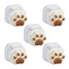 5pcs 3D Cat Claw Charging Line Winder Magnetic Cable Holder Multi-functional Cable Clip Buckle