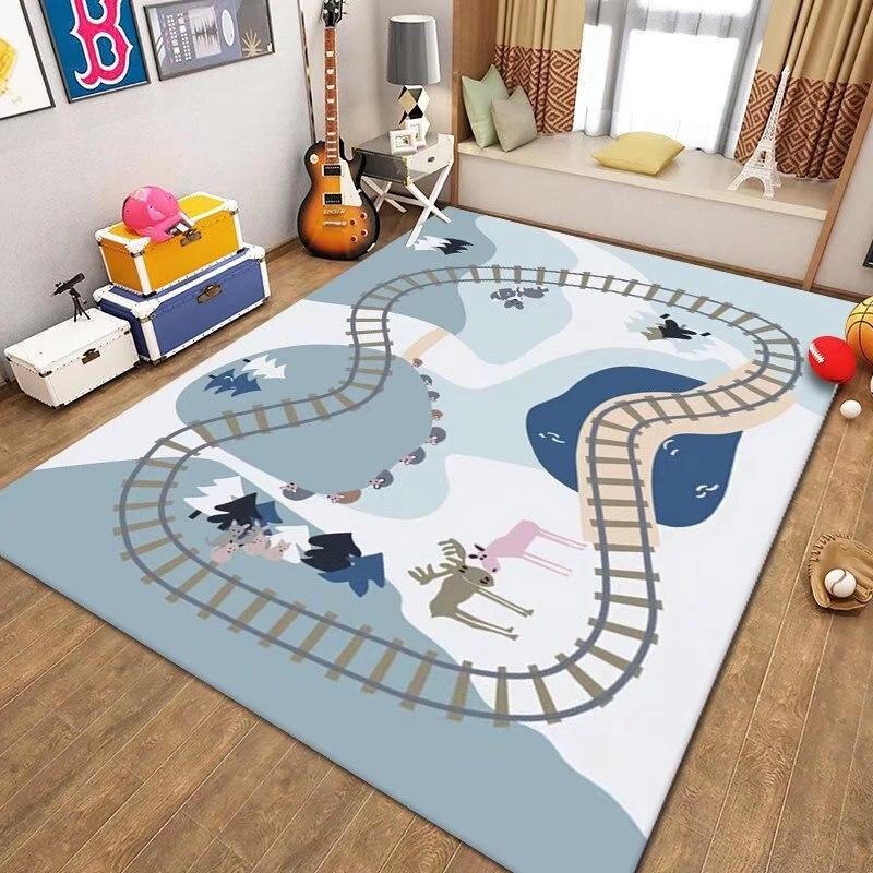 City Map Traffic Game Carpet Children's Carpet Crawling Mat
