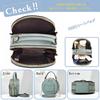 Shoulder PU with Stands Perfect for and Black NICOLE&DORIS Women's Bag, Handbag, Small, Crossbody, 2-Way, Leather, Cute, Round, Divided, Waterproof,