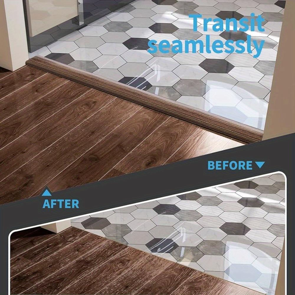1pc Self-Adhesive Wood Grain Floor Edge Strip - Perfect for Door Seam Accent, and Matte Surface Application, Door Stitching Accessories, Home Decor