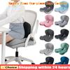 Memory Foam L-Shaped Seat Cushion Backrest Office Chair Cushion Massage Lumbar Support Pain Relief Breathable Car Butt Pad
