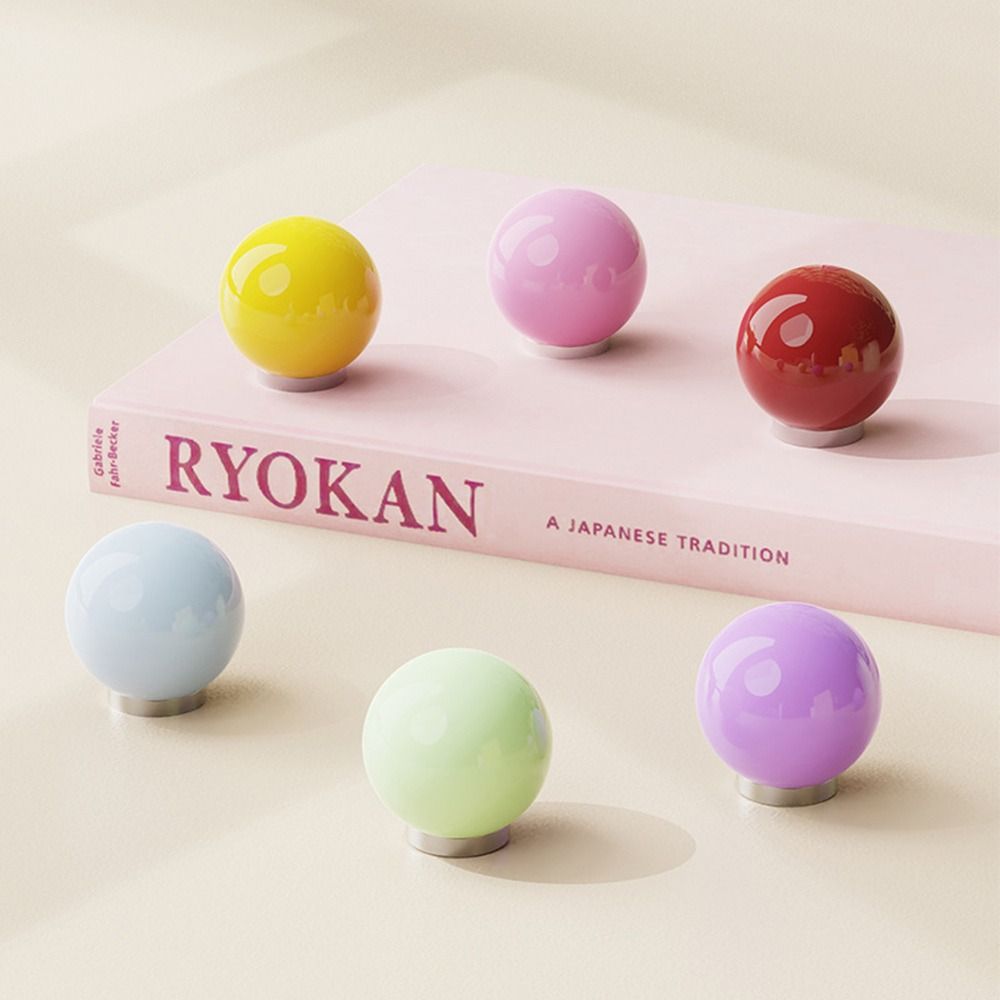 No Punching Dopamine Ball Hooks Space Saver Load-Bearing Hooks Magnetic Hook  Home Pegboard Storage