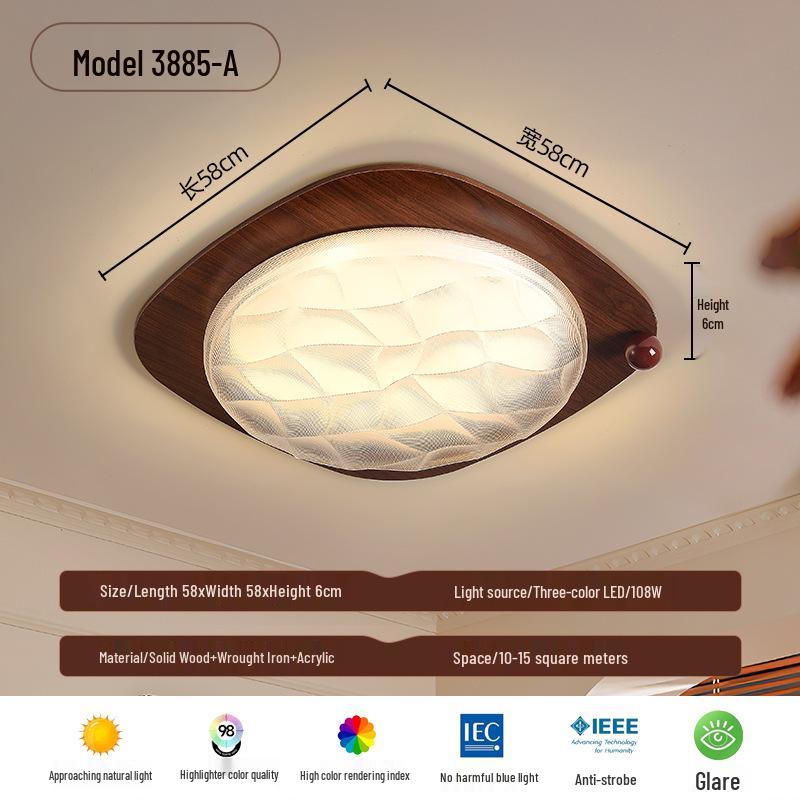 

Потолочный светильник в стиле середины века из массива дерева в форме тыквы для спальни или кабинета