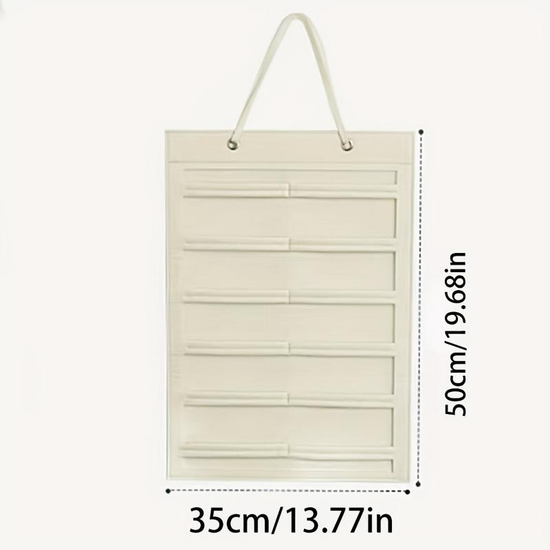 6-Row Hanging Glasses Storage Bag Anti-Scratch Organizer Pouch for Display - Glasses Sunglasses Holder for Student Home Use белый 1580₽