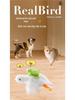 Electric White Goose Plush Cat Teaser Toy for Self-Entertainment