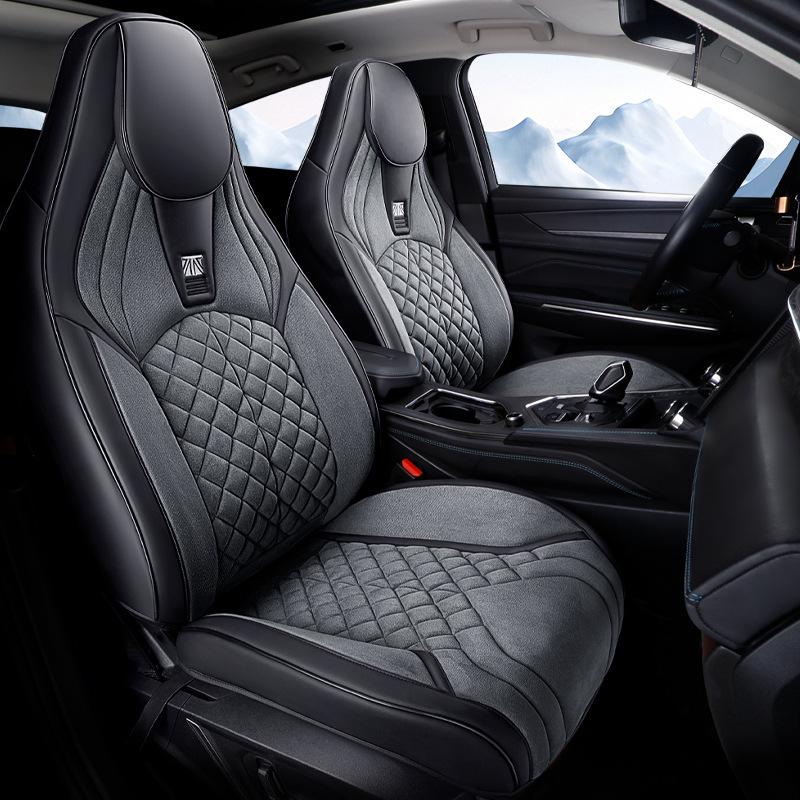 3D Rameses Sports Car Seat Cover - All-Season Comfort for 5 Seats, Fits Most New Energy Vehicles