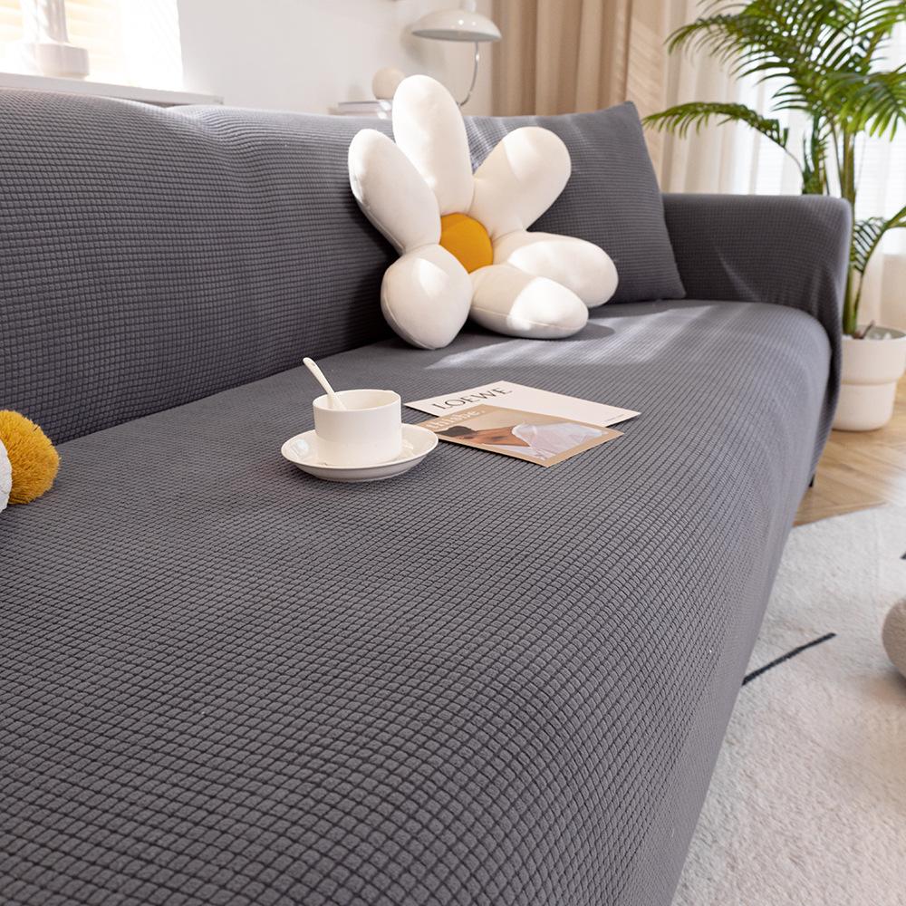 New All Season Elastic Cover with Corn Down Sofa Cover for Lazy People  Anti Cat Scratch