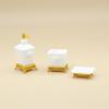 [Q]1/3Pcs Lotion Bottle & Soap Dish Mini Toothbrush Holder Model 1:12 Scale Dollhouse Miniature Bathroom Accessory Set