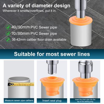 Kryt těsniva trubkového odpadu Vodotěsný materiál Snadná instalace Odolný proti tlaku Potrubí podlahového vpusti Osvěžovač vzduchu do koupelny